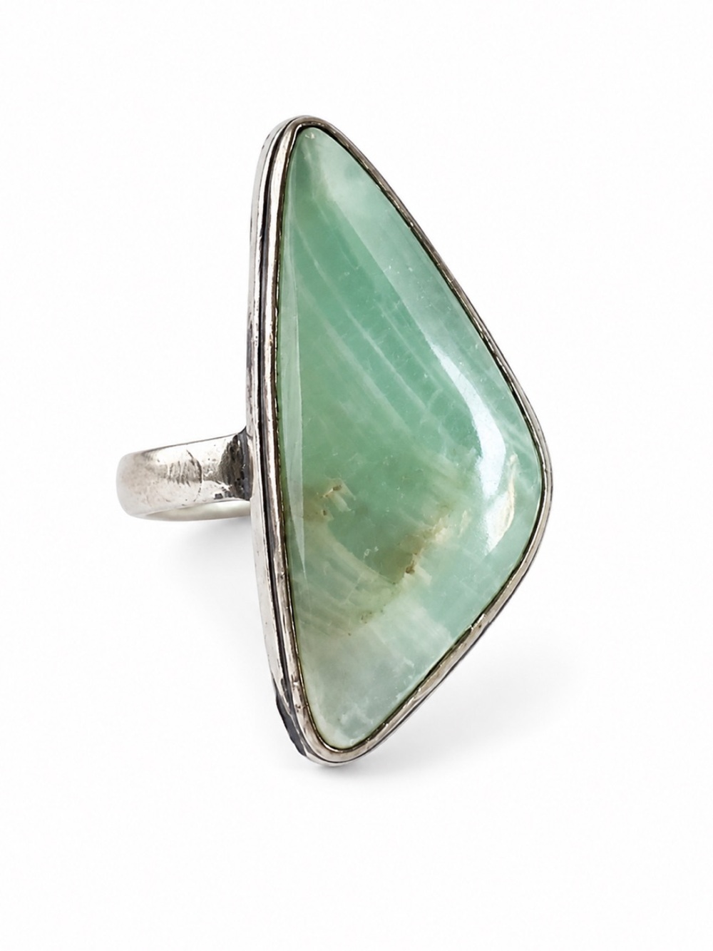 Silver Plated Hememorphite Bohemian Statement Ring